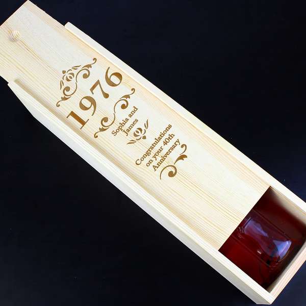 Modal Additional Images for Personalised Elegant Number Bottle Presentation Box