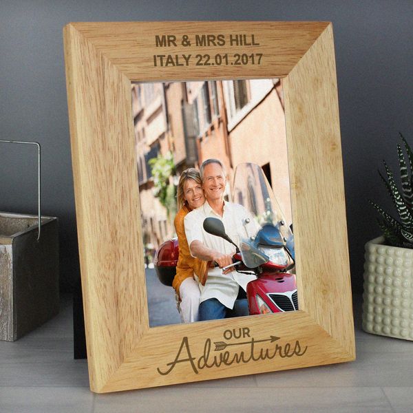 Modal Additional Images for Personalised Our Adventures 5x7 Wooden Photo Frame