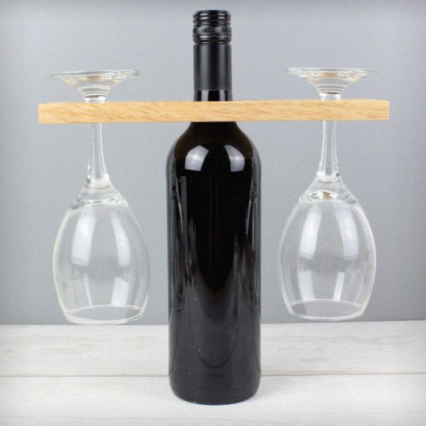 Modal Additional Images for Personalised Married Couple Wine Glass & Bottle Butler