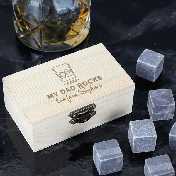 (image for) Personalised On The Rocks Whiskey Stones