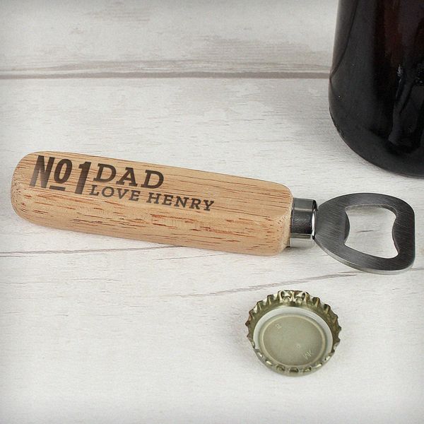 Modal Additional Images for Personalised No.1 Wooden Bottle Opener