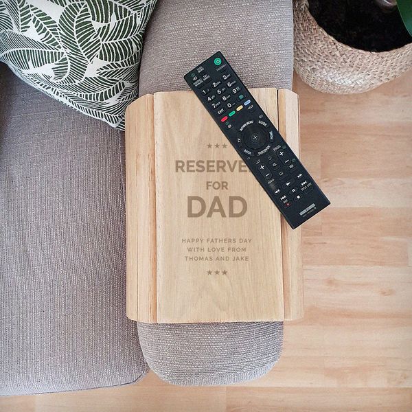 Modal Additional Images for Personalised Reserved For Wooden Sofa Tray
