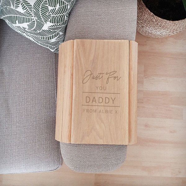Modal Additional Images for Personalised Classic Wooden Sofa Tray