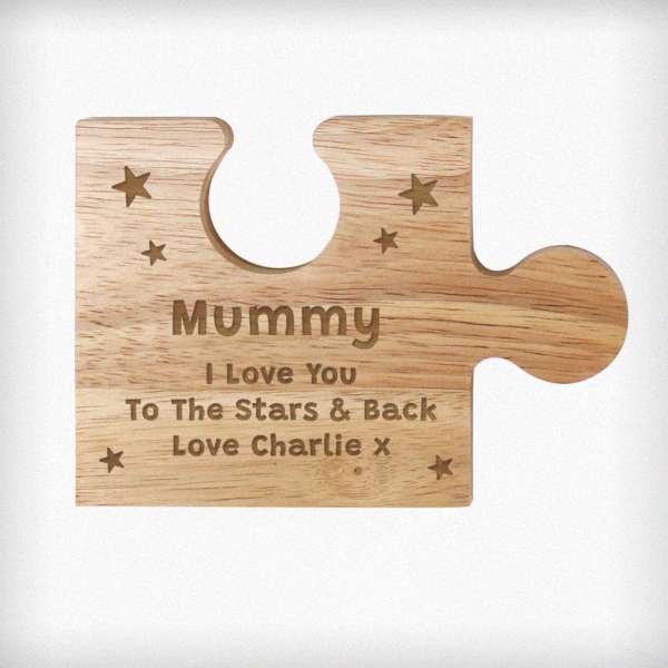 Modal Additional Images for Personalised Star Design Jigsaw Piece