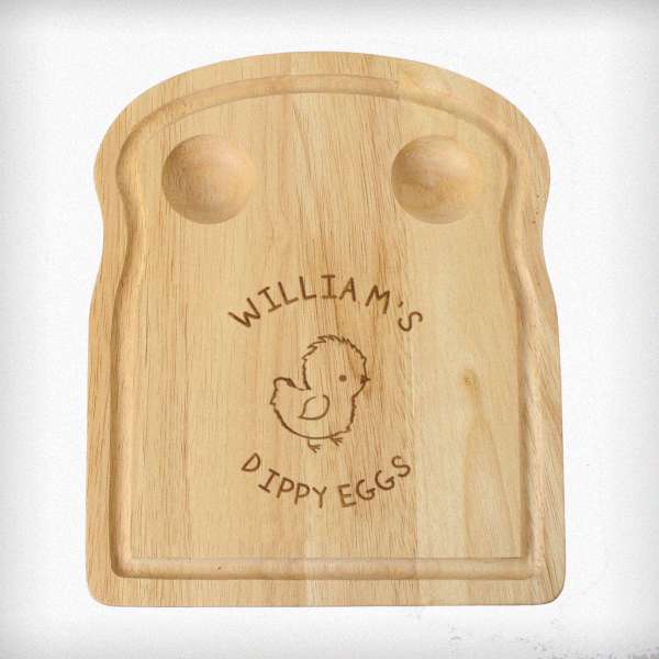 (image for) Personalised Chick Egg & Toast Board - Click Image to Close