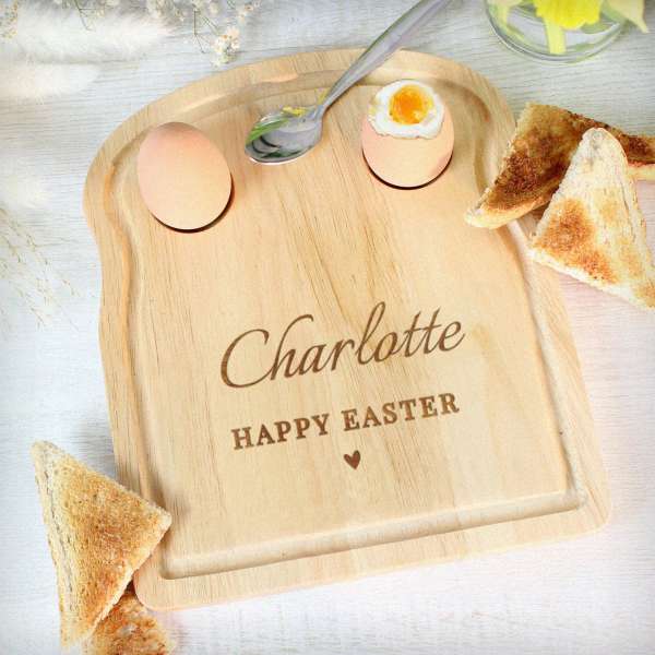 (image for) Personalised Heart Egg & Toast Board - Click Image to Close