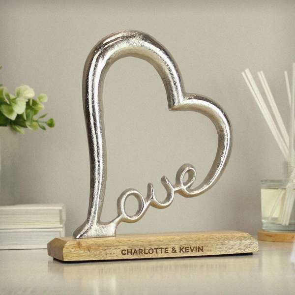 (image for) Personalised Love Heart Ornament - Click Image to Close