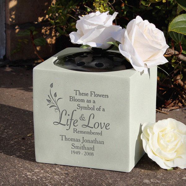 Modal Additional Images for Personalised Life & Love Memorial Vase