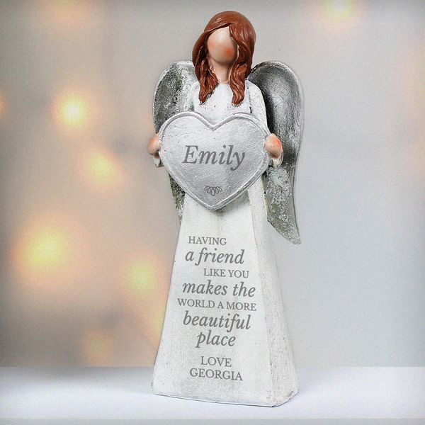 Modal Additional Images for Personalised 'A Friend Like You' Angel Ornament