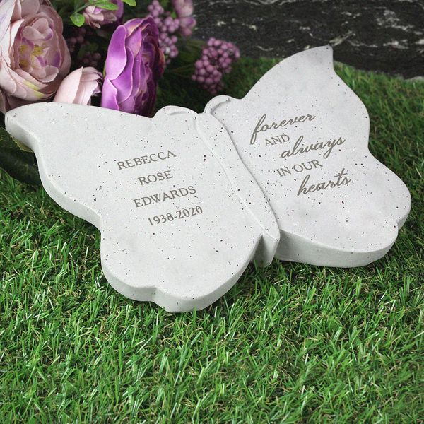 Modal Additional Images for Personalised Forever and Always Memorial Butterfly