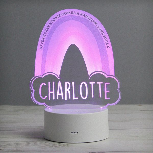 Modal Additional Images for Personalised Rainbow LED Colour Changing Night Light