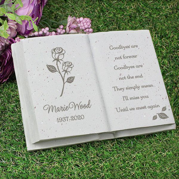 (image for) Personalised Rose Memorial Book - Click Image to Close