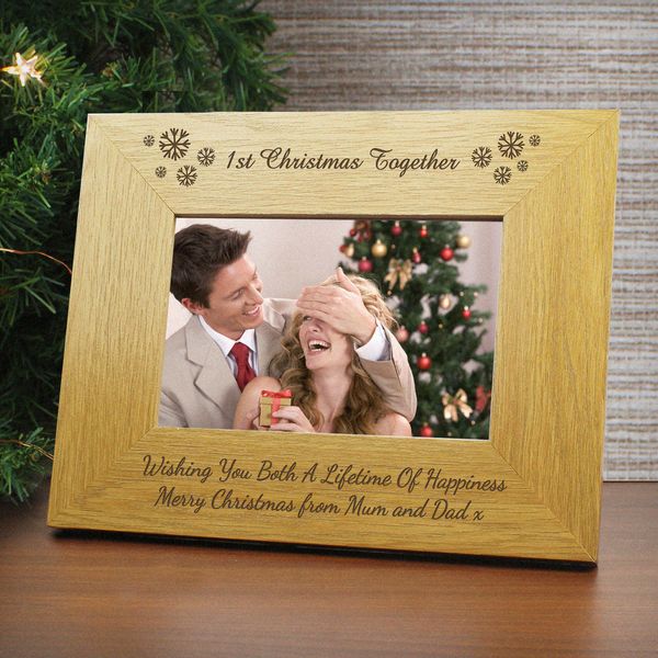 Modal Additional Images for Personalised Snowflake 6x4 Wooden Photo Frame