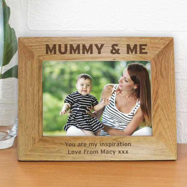 Modal Additional Images for Personalised Mummy & Me 5x7 Wooden Photo Frame