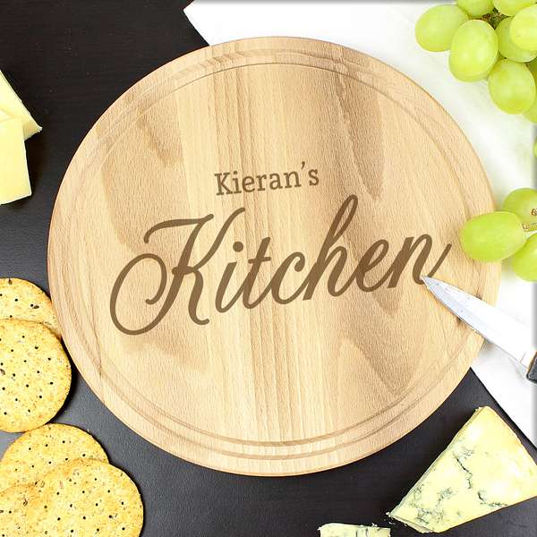 Modal Additional Images for Personalised Kitchen Round Chopping Board