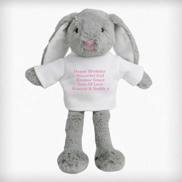 Modal Additional Images for Personalised Pink Message Bunny