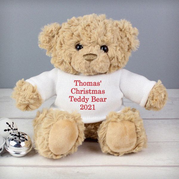 (image for) Personalised Christmas Message Bear - Click Image to Close