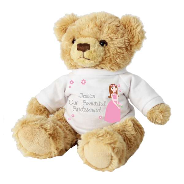 (image for) Personalised Fabulous Bridesmaid Message Bear - Click Image to Close