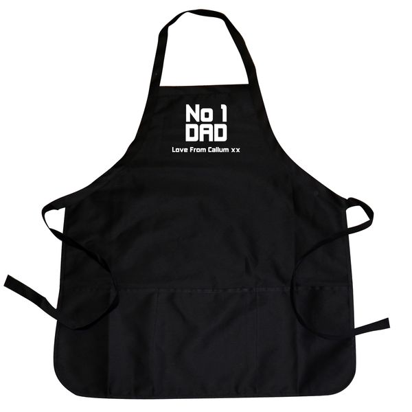 (image for) Personalised No1 Dad Apron - Click Image to Close