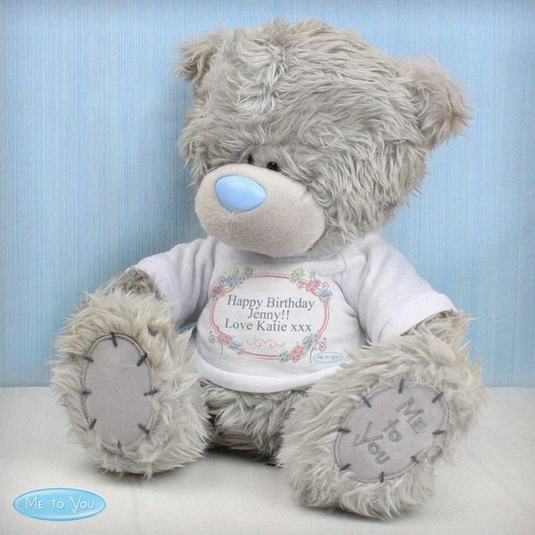 (image for) Personalised Me To You Bear with Floral T-Shirt - Click Image to Close