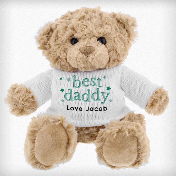 (image for) Personalised Best Daddy Teddy Bear - Click Image to Close