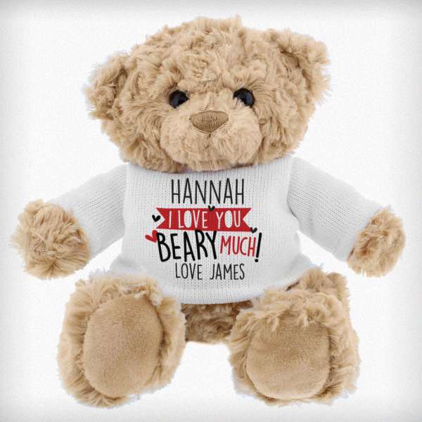 (image for) Personalised Love You Beary Much Teddy Bear - Click Image to Close
