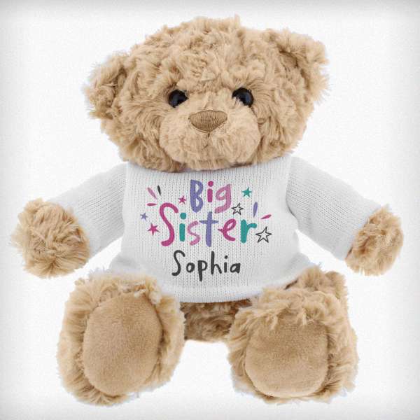 Modal Additional Images for Personalised Big Sister Teddy Bear