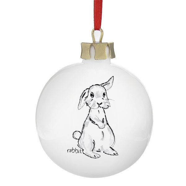 Modal Additional Images for Personalised Bunny Bauble