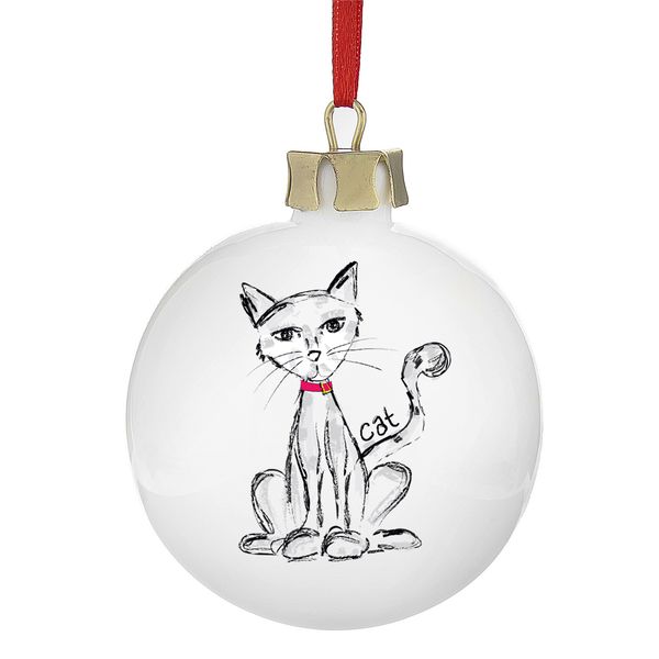 Modal Additional Images for Personalised Cat Bauble