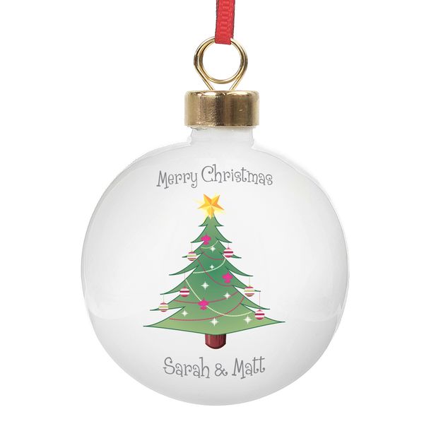 Modal Additional Images for Personalised Christmas Tree Bauble