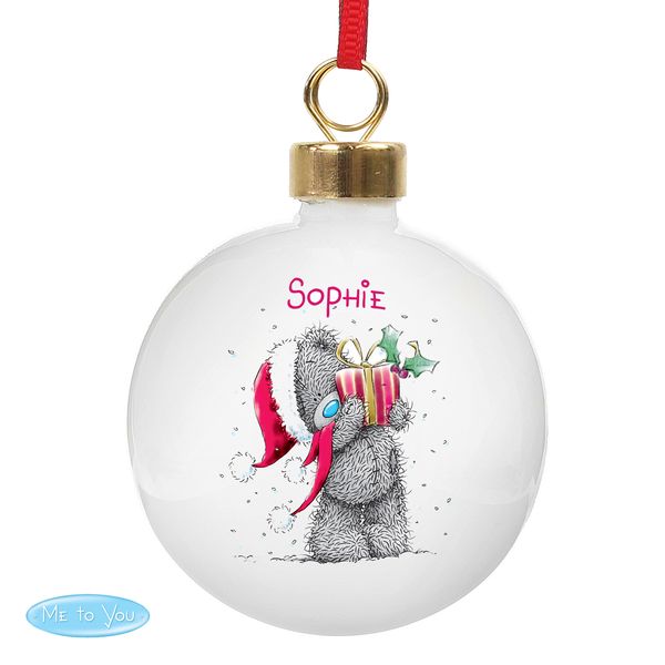 Modal Additional Images for Personalised Me To You Christmas Bauble