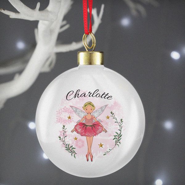 (image for) Personalised Sugar Plum Fairy Bauble - Click Image to Close
