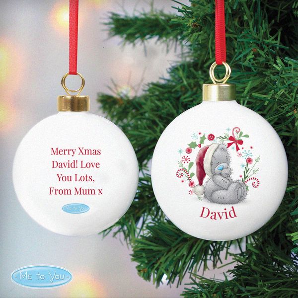 Modal Additional Images for Personalised Me To You Christmas Bauble