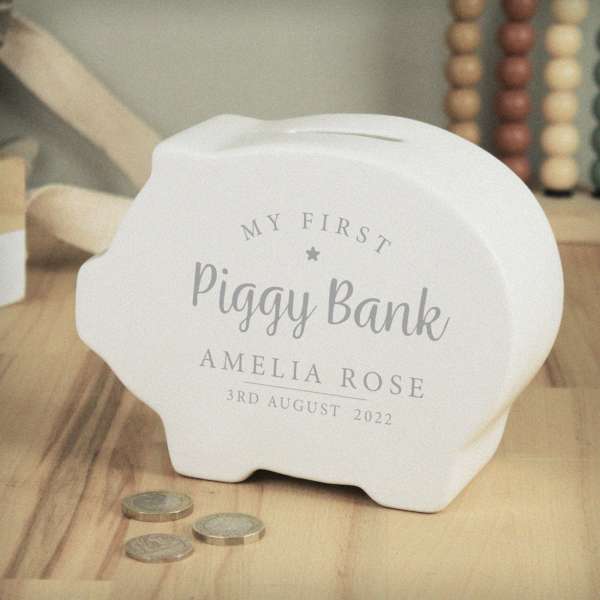 (image for) Personalised My First Piggy Bank - Click Image to Close