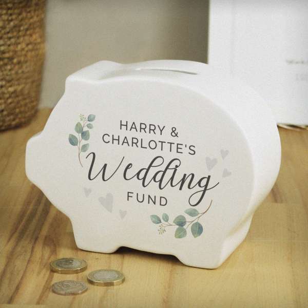 (image for) Personalised Wedding Piggy Bank - Click Image to Close
