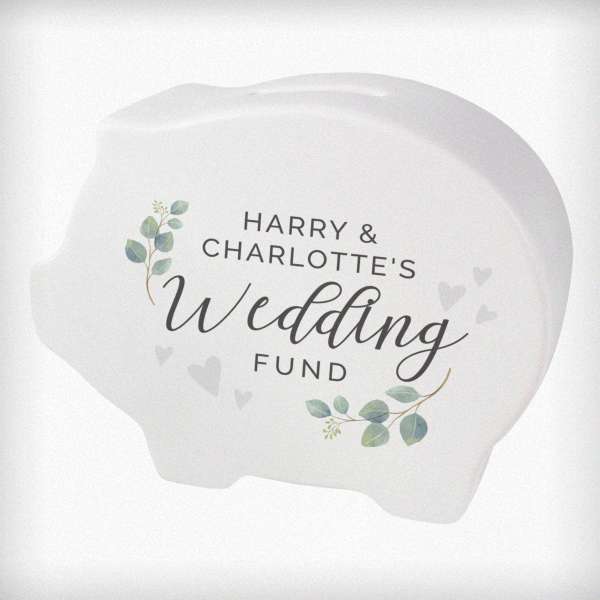 Modal Additional Images for Personalised Wedding Piggy Bank