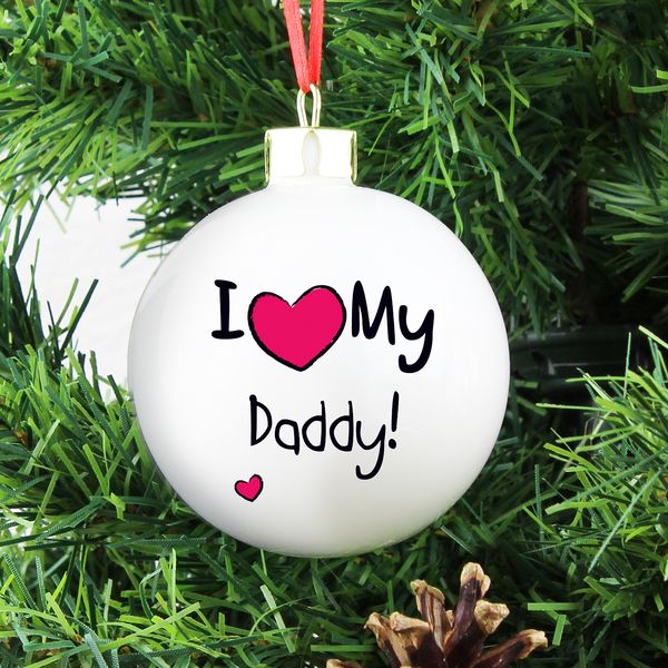 Modal Additional Images for Personalised I Heart Bauble