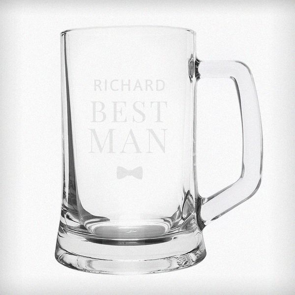 (image for) Personalised Best Man Pint Stern Tankard - Click Image to Close