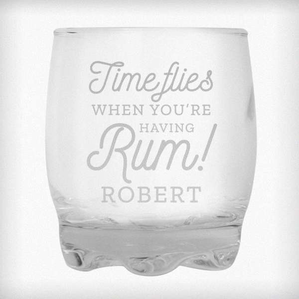 (image for) Personalised Time Flies When You're Having Rum Tumbler - Click Image to Close