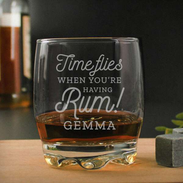 Modal Additional Images for Personalised Time Flies When You're Having Rum Tumbler