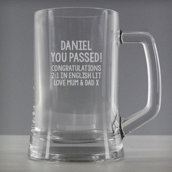 (image for) Personalised Free Text Pint Stern Tankard - Click Image to Close