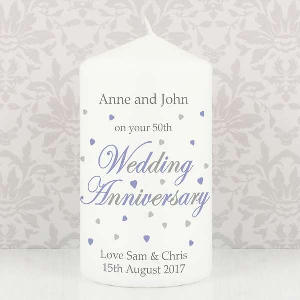 (image for) Personalised Anniversary Candle - Click Image to Close