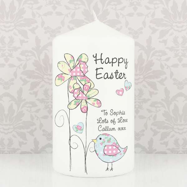 (image for) Personalised Daffodil Chick Easter Candle - Click Image to Close