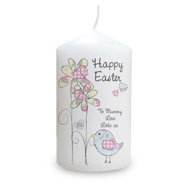 (image for) Personalised Daffodil Chick Easter Candle - Click Image to Close