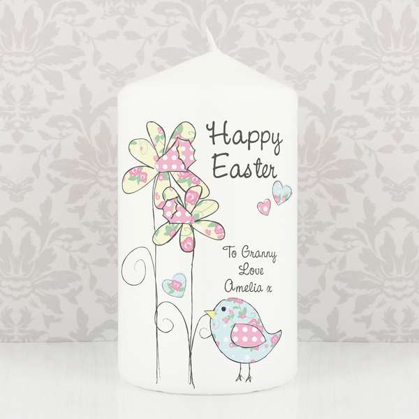 Modal Additional Images for Personalised Daffodil Chick Easter Candle