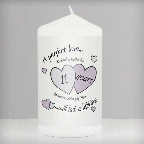 (image for) Personalised A Perfect Love Anniversary Candle - Click Image to Close