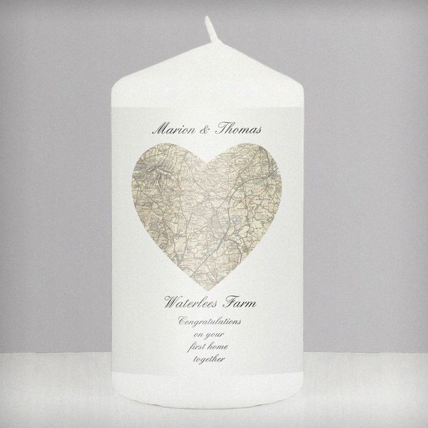 (image for) Personalised 1896 - 1904 Revised New Heart Map Candle - Click Image to Close