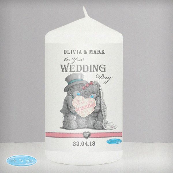 (image for) Personalised Me To You Wedding Couple Candle - Click Image to Close