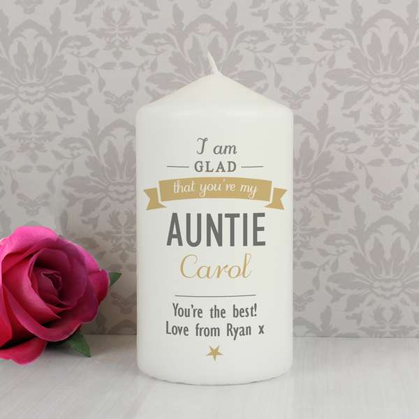 (image for) Personalised I Am Glad... Candle