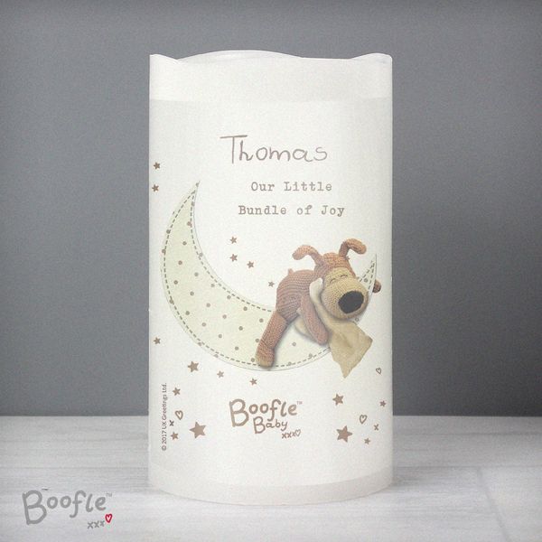 (image for) Personalised Boofle Baby Nightlight LED Candle - Click Image to Close